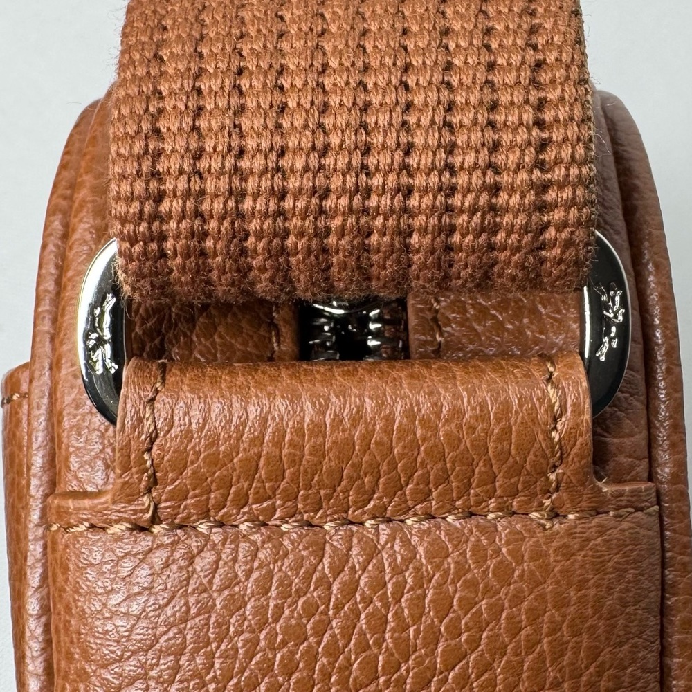 Longchamp le foulonne M camera bag caramel leather crossbody purse 20044021F72 - Picture 5 of 12